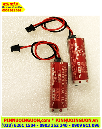 Maxell ER6C (Zắc cắm PLC DF13); Pin nuôi nguồn PLC Maxell ER6C Lithium Thionyl Chloride 3.6v AA1800mAh (Nhật)